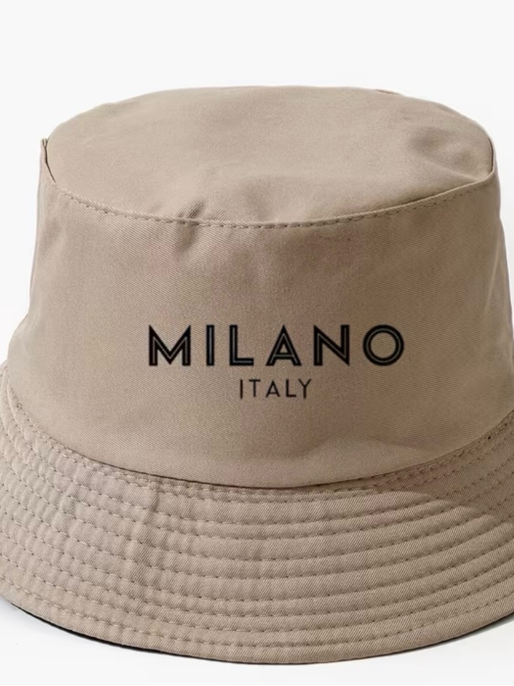 New Milano bucket hat tan black mens women cap travel poolside fishing
